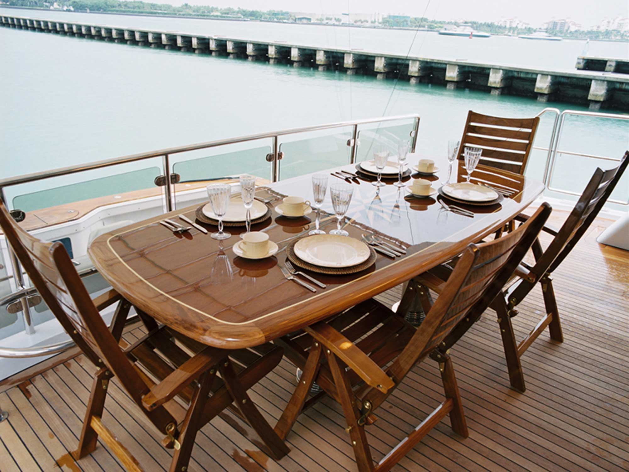 Teak Restoration - Deck & Wood Care services by NextLevelBoating